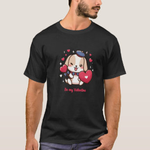 Camiseta Sweetheart Pup Namorados Tee