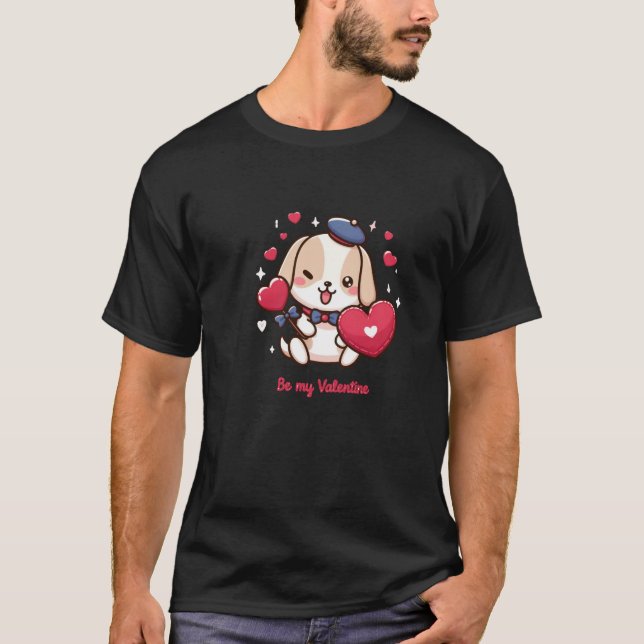 Camiseta Sweetheart Pup Namorados Tee (Frente)