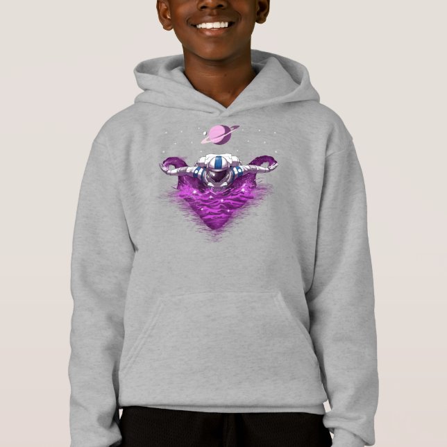 Camiseta Swimmer do Astronauta Espacial (Frente)