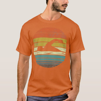 Camiseta Swimmer Funny Retro Vintage Natação Sunset Natação