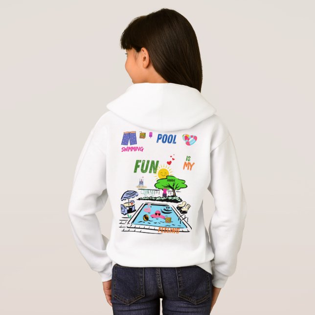 Camiseta Swimming Pool Fun (Parte Traseira Completa)