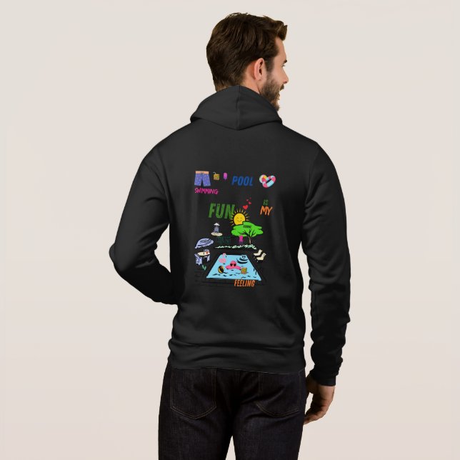 Camiseta Swimming Pool Fun (Parte Traseira Completa)