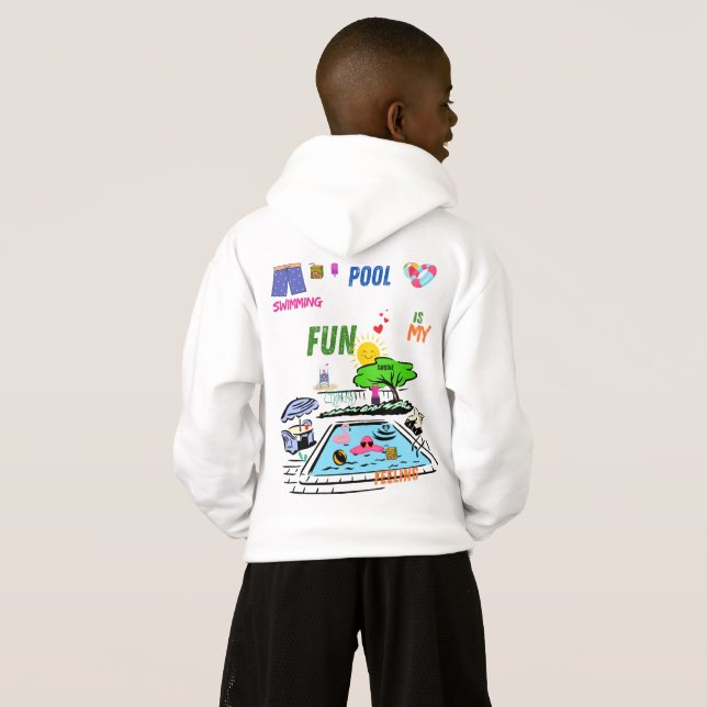 Camiseta Swimming Pool Fun (Parte Traseira Completa)