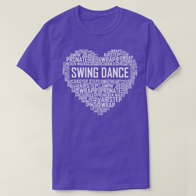 Camiseta Swing Dance Heart (Frente do Design)