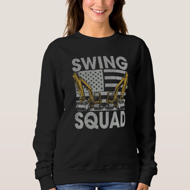 Camiseta Swing Squad US Flag - Construction Workers & Const (Frente)