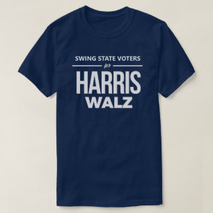 Camiseta Swing State Voters para Harris Walz