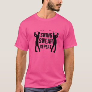 Camiseta Swing Swear Repetir Golf Player Putt