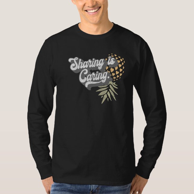 Camiseta Swinger de Compartilhamento do Ananás de ponta-cab (Frente)