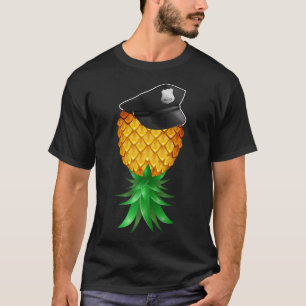 Camiseta Swinger para Baixo Policial de Abacaxi Hat