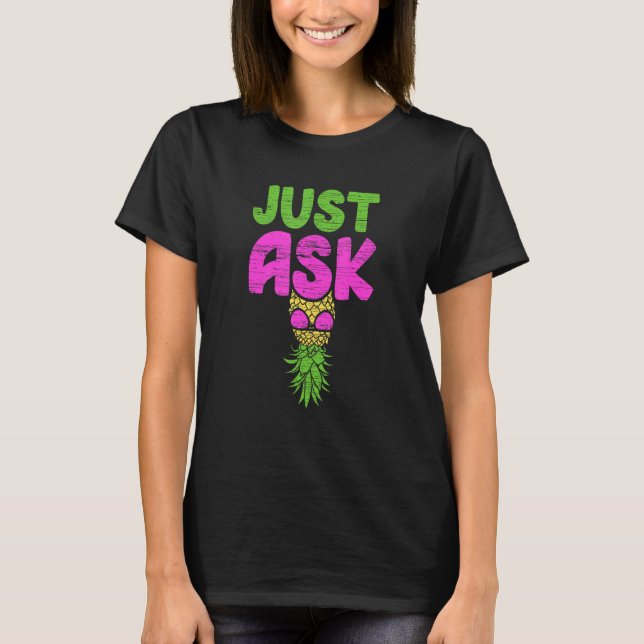 Camiseta Swinger para Partilha de Esposa do Ananás (Frente)
