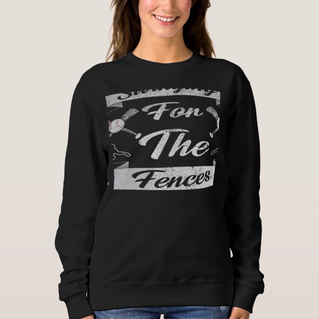 Camiseta Swinging For the Fences Baseball Cute Meme  2 (Frente)