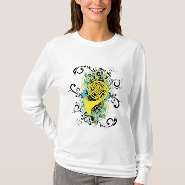 Camiseta Swirl Grunge Horn (Frente)