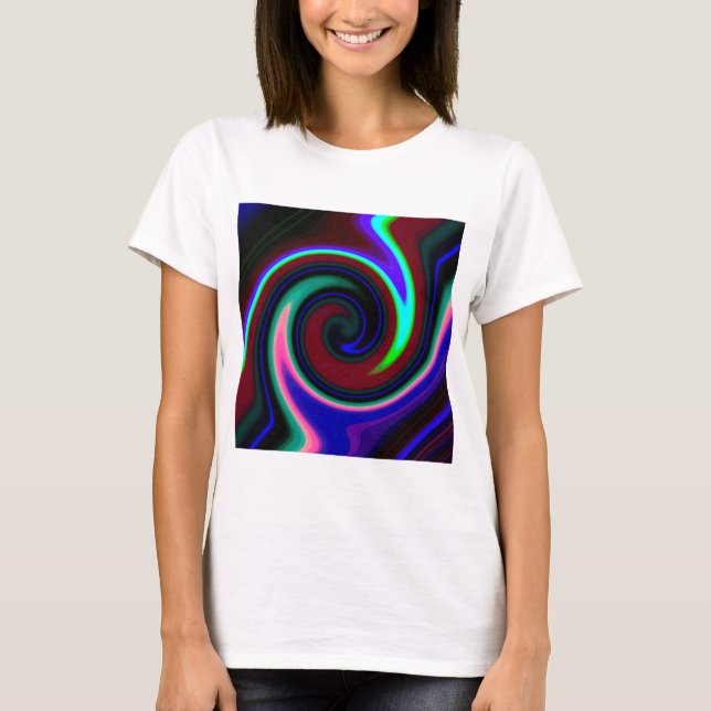 Camiseta Swirl Retro Neon (Frente)