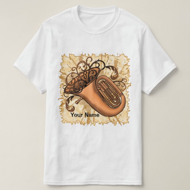 Camiseta Swirl Tuba (Frente do Design)