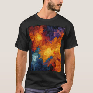 Camiseta Swirling Elemental Nebula Abstract