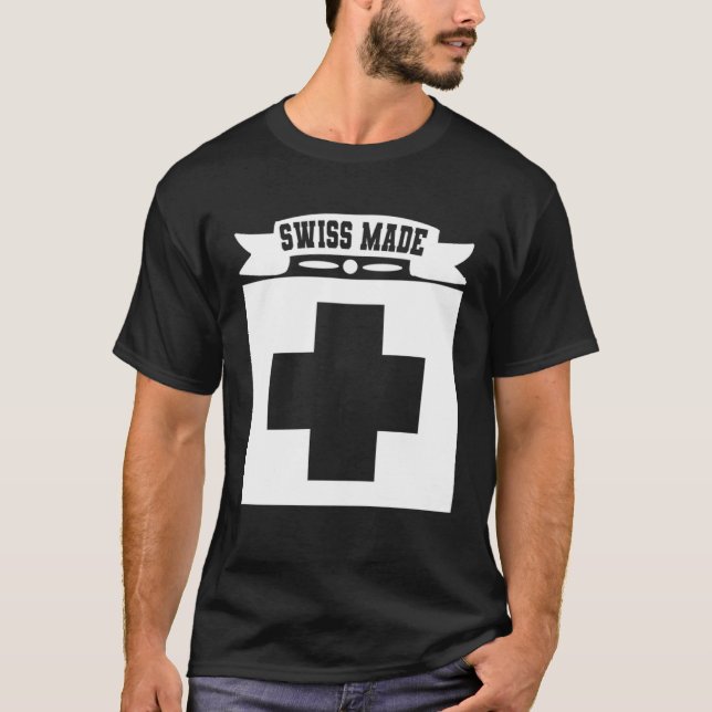 Camiseta Swiss Made   Switzerland  1 (Frente)