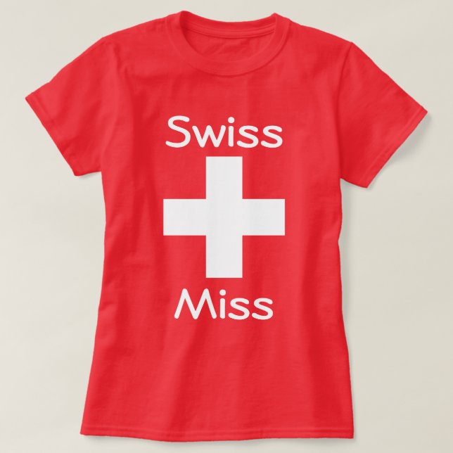 Camiseta Swiss Miss (Frente do Design)