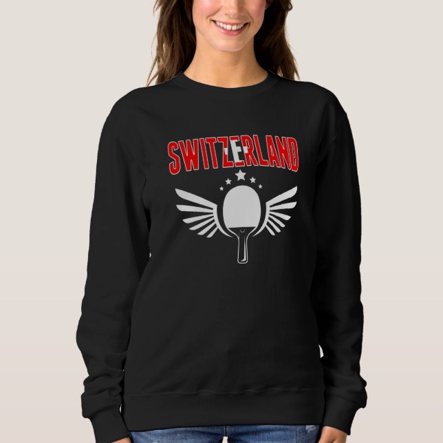 Camiseta Switzerland Ping Pong   Swiss Table Tennis Support (Frente)