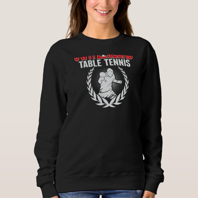 Camiseta Switzerland Table Tennis   Swiss Ping Pong Support (Frente)