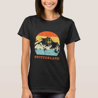 Camiseta Switzerland Vintage Mountain  Throwback Vacation