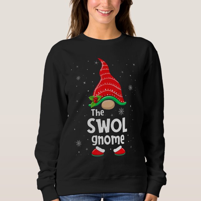 Camiseta Swol Gnome Matching Family Group Christmas Party P (Frente)