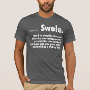 Camiseta Swole Definition - Humor de Gym na Construção de P