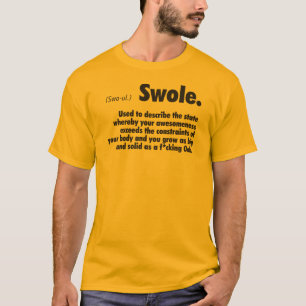 Camiseta Swole Definition - Humor de Gym na Construção de P