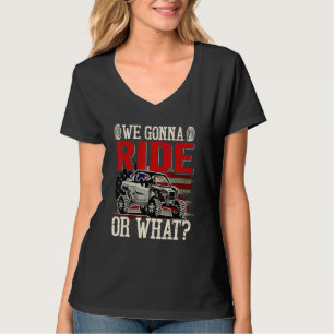 Camiseta SXS Piloto Bandeira dos EUA Vamos Andar ou O Que O