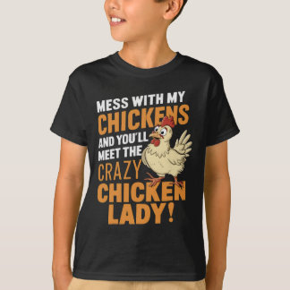Camiseta Sy Louca Senhora do Frango Aviso Para Amantes de A