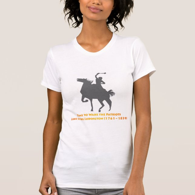 Camiseta Sybil Ludington Acordares os Patriotas (Frente)