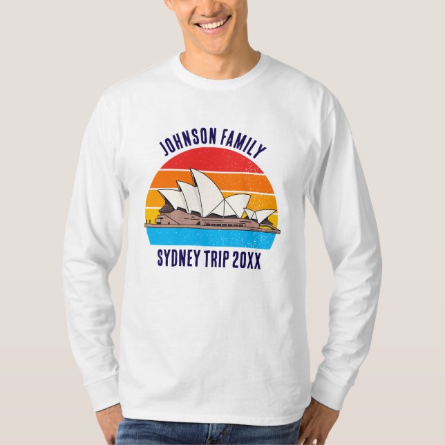Camiseta Sydney Australia Opera House Custom Long Sleeve (Frente)