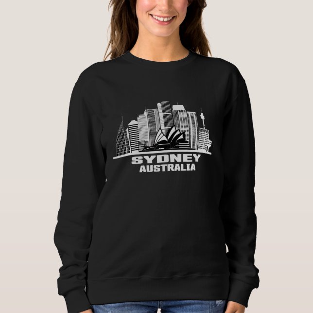 Camiseta Sydney Austrália Skyline Australianos Ci Australia (Frente)
