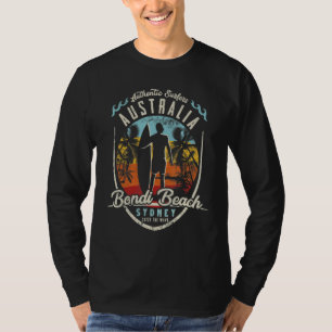 Camiseta Sydney Austrália Surfando Vintage Retro Surfista B