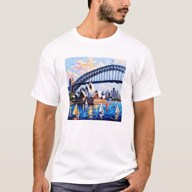 Camiseta Sydney Harbor Vibrance Tee (Frente)