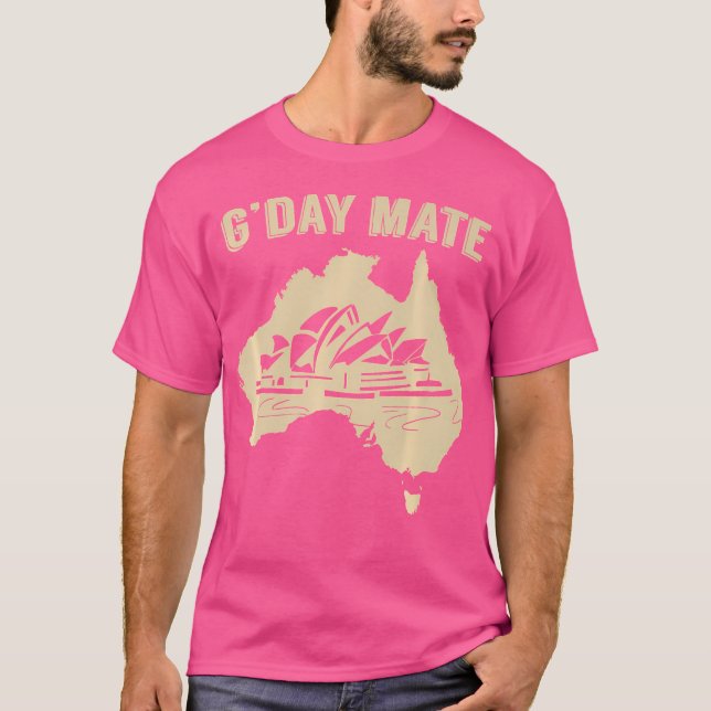 Camiseta Sydney Opera G'Day Mate Gday australiano Aussie (Frente)