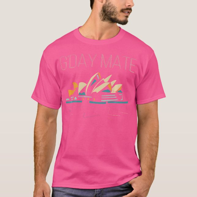 Camiseta Sydney Opera G'Day Mate Gday australiano Aussie (Frente)