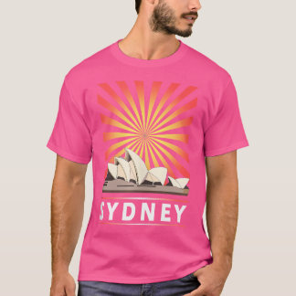 Camiseta Sydney Opera House Austrália Landmark Vintage Trav