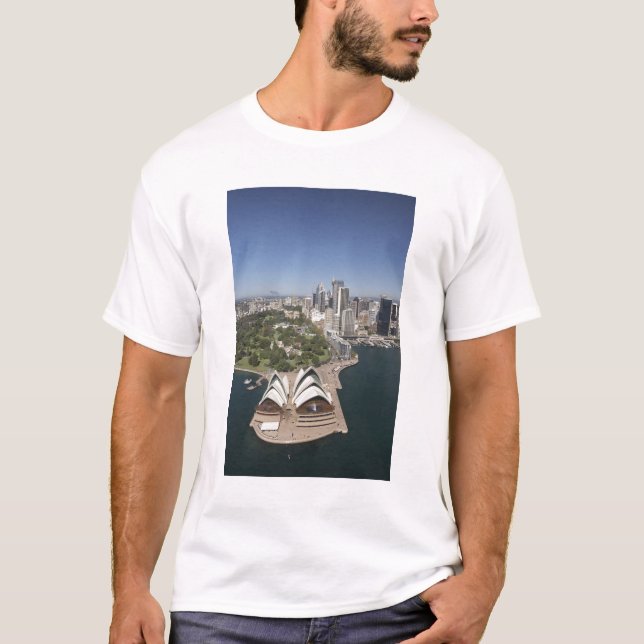 Camiseta Sydney Opera House, Royal Botanic Gardens, CBD (Frente)