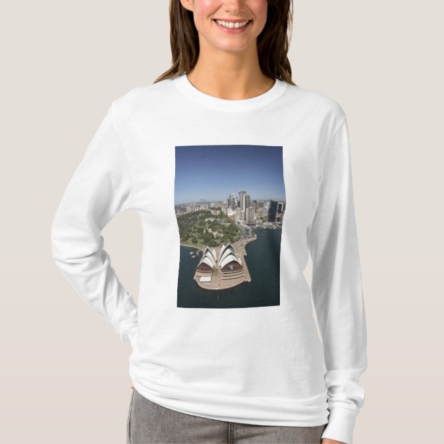Camiseta Sydney Opera House, Royal Botanic Gardens, CBD (Frente)