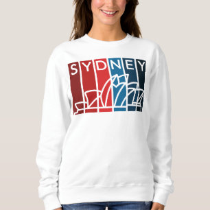 Camiseta Sydney Opera House Shades de Vermelho e Azul