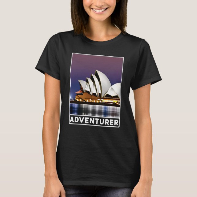 Camiseta Sydney Opera House Sydney Australia Adventurer (Frente)