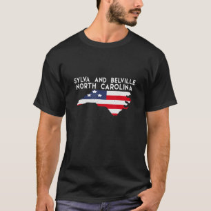 Camiseta Sylva e Belville Carolina do Norte América do Esta
