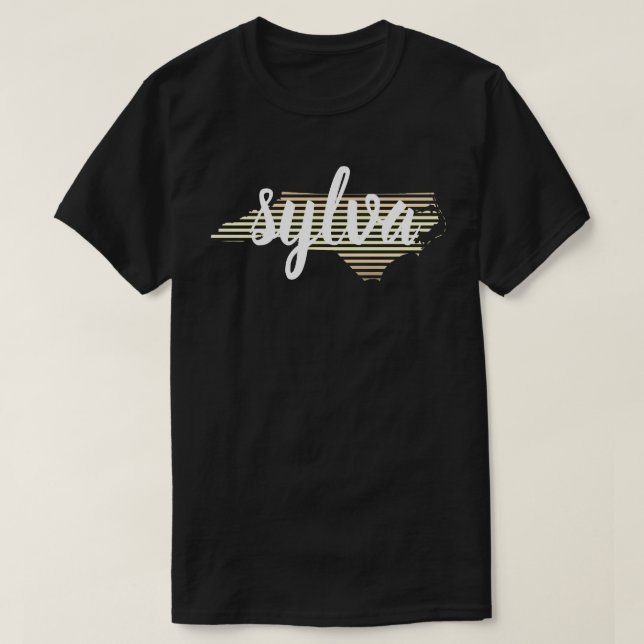 Camiseta sylva norte carolina chill fade (Frente do Design)
