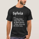 Camiseta SYLVIA Definição Nome Personalizado Funny Birthday<br><div class="desc">Definição SYLVIA Nome Personalizado Funny Birthday Idea</div>