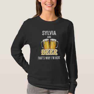 Camiseta Sylvia e Beer É por isso que estou aqui