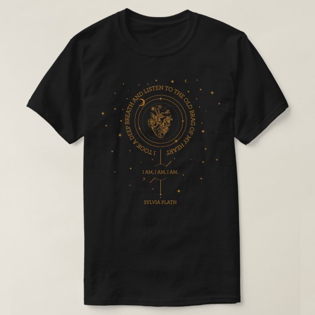 Camiseta Sylvia Plath 1 (Frente do Design)