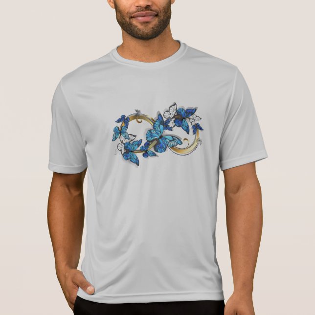 Camiseta Symbol Infinity of Blue Morpho Butterflies (Frente)