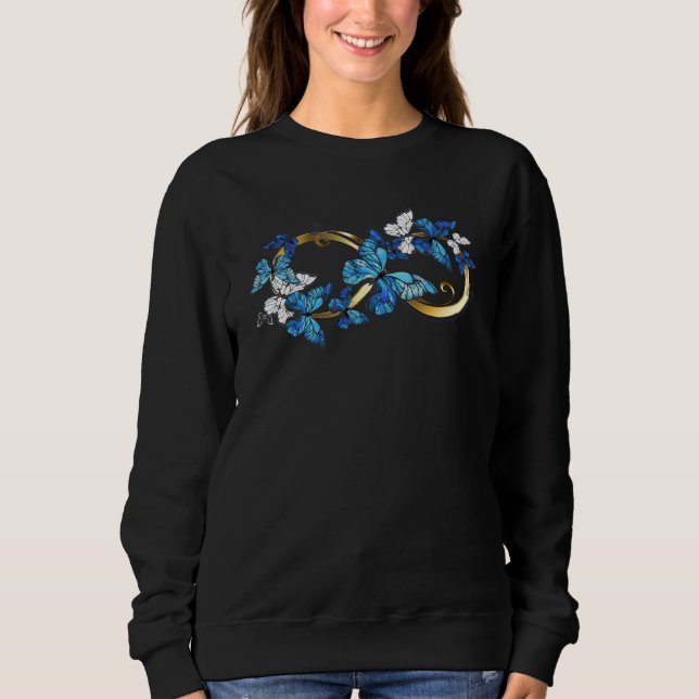 Camiseta Symbol Infinity of Blue Morpho Butterflies (Frente)