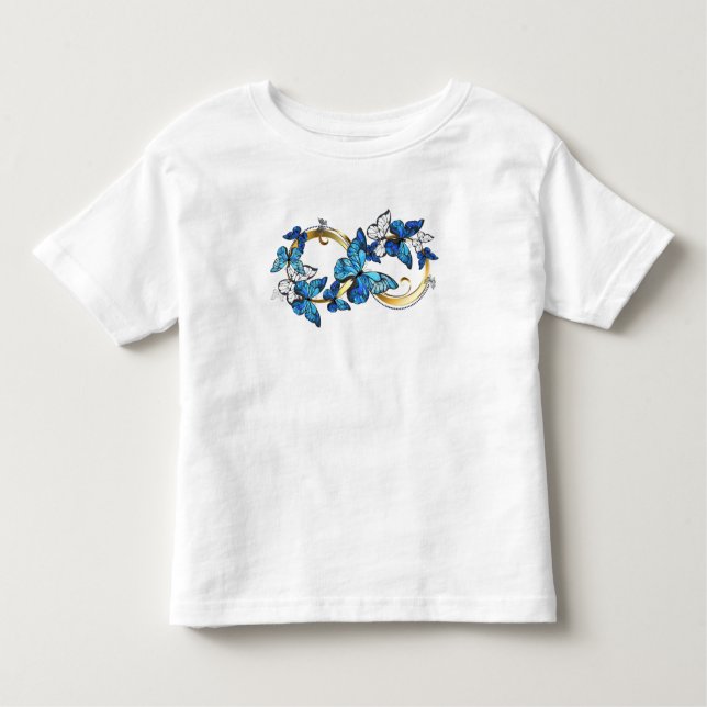 Camiseta Symbol Infinity of Blue Morpho Butterflies (Frente)