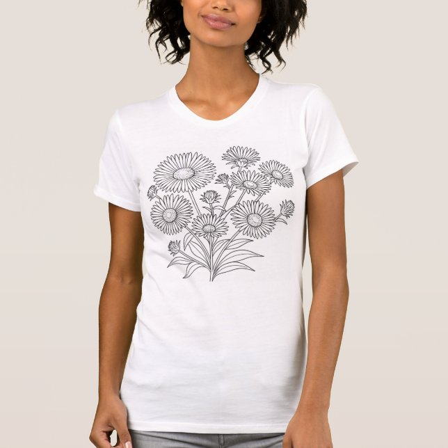 Camiseta Symphyotrichum Novae-Angliae (Frente)